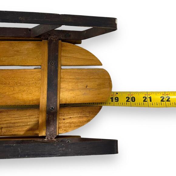 Boyds Collection Sleigh Est 1979 Cold Winters Day Metal Sled Wood Bears With Tag - Picture 8 of 12